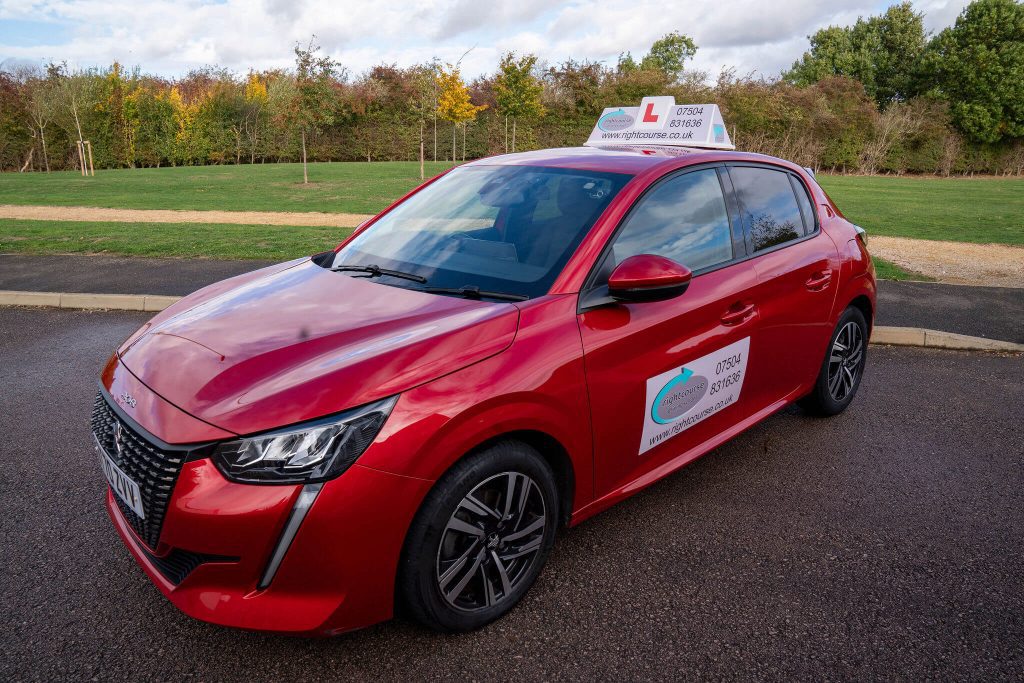 Side view of the learners car at Right Course Driving School