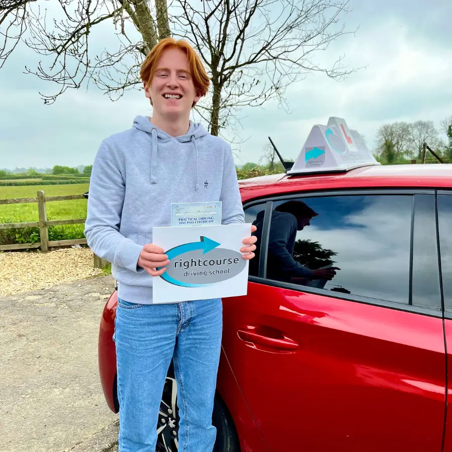 Jake With His Pass Certificate