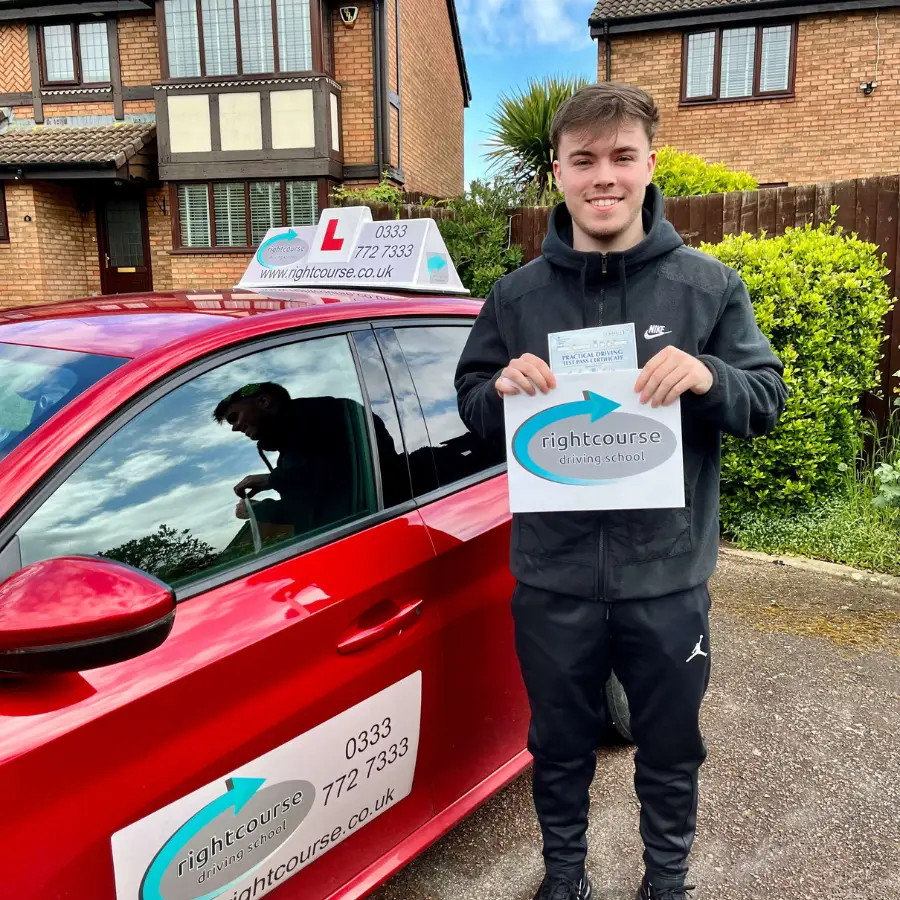 Marc With His Pass Certificate